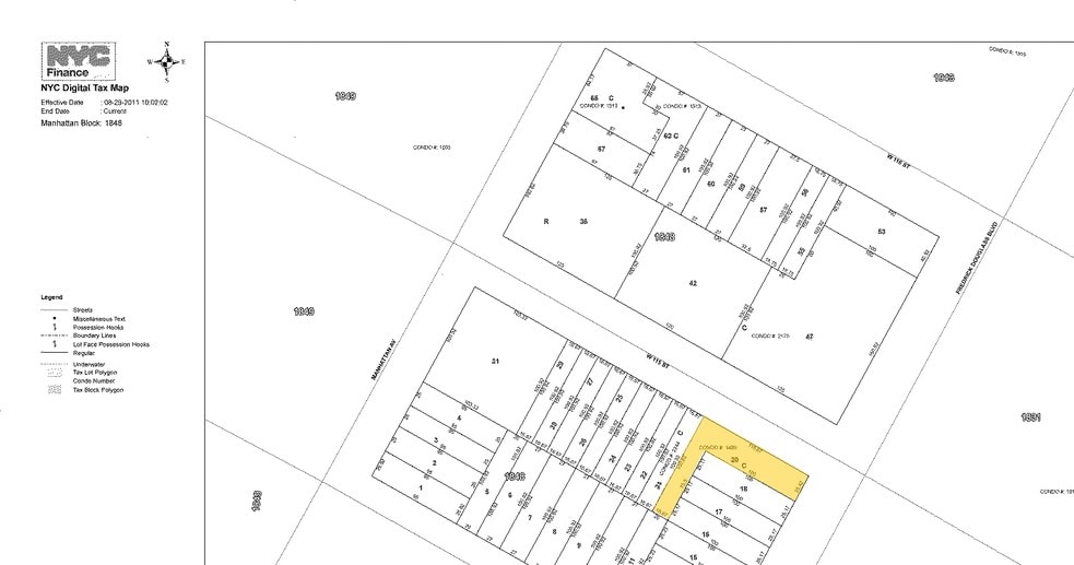 304 W 115th St, New York, NY for lease - Plat Map - Image 3 of 12