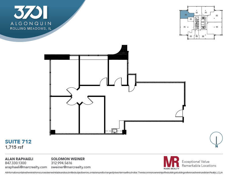 3701 Algonquin Rd, Rolling Meadows, IL for lease Floor Plan- Image 1 of 1