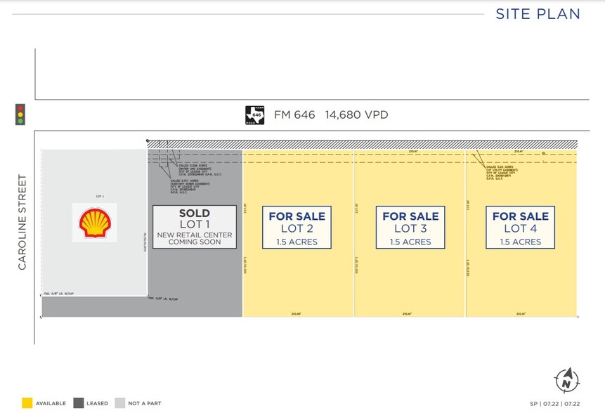 FM 646, League City, TX for sale - Site Plan - Image 3 of 3