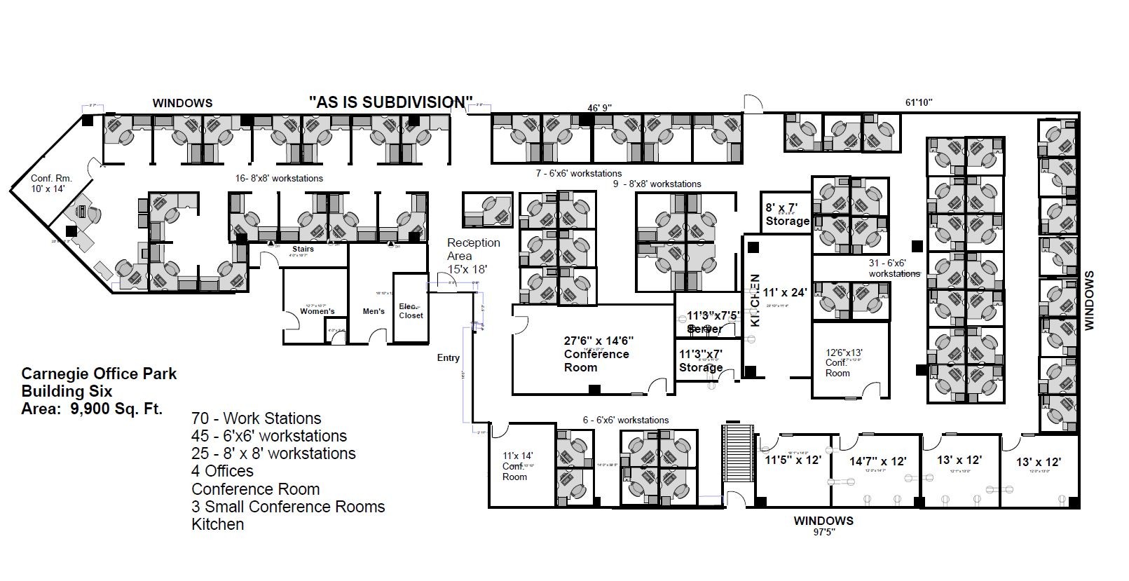 600 N Bell Ave, Carnegie, PA for lease Floor Plan- Image 1 of 17