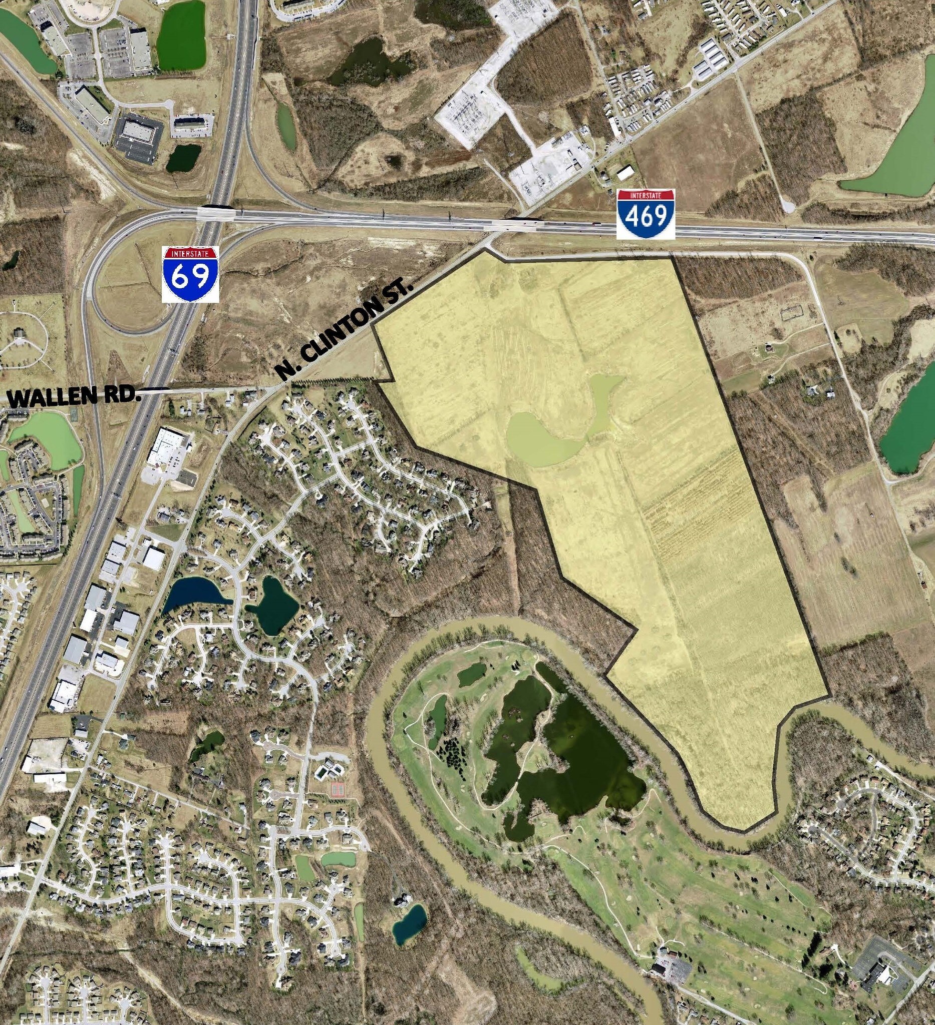 9218 N Clinton St, Fort Wayne, IN for sale Aerial- Image 1 of 1