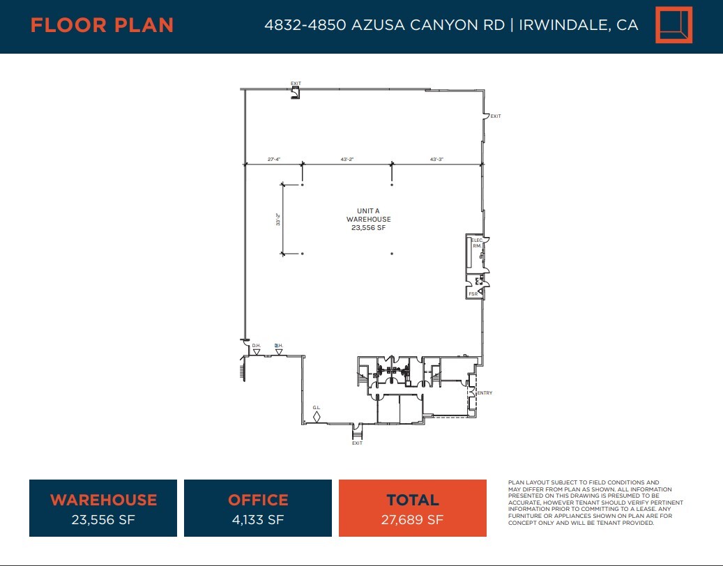 4832-4850 Azusa Canyon Rd, Irwindale, CA for lease Floor Plan- Image 1 of 1