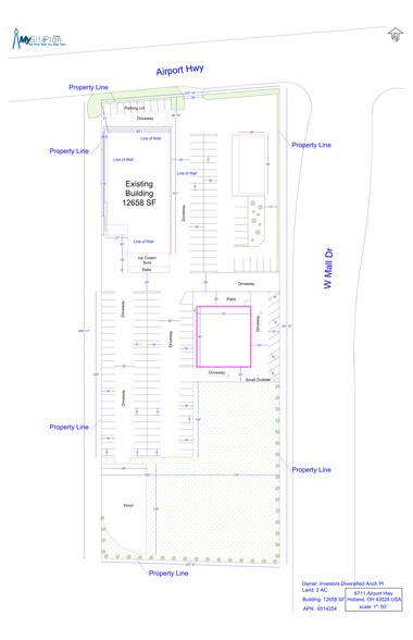 6711 Airport Hwy, Holland, OH for lease - Site Plan - Image 2 of 3