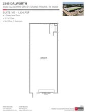 2345 Dalworth St, Grand Prairie, TX for lease Floor Plan- Image 1 of 1