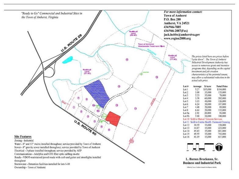 Brockman Park Drive, West & East Commerce St, Amherst, VA for sale - Other - Image 2 of 2