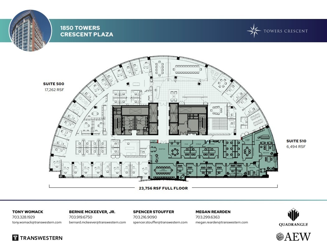 1850 Towers Crescent Plz, Vienna, VA for lease Floor Plan- Image 1 of 1