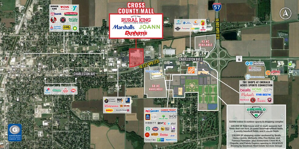 Cross County Mall Outlots portfolio of 2 properties for sale on LoopNet.com - Aerial - Image 3 of 6