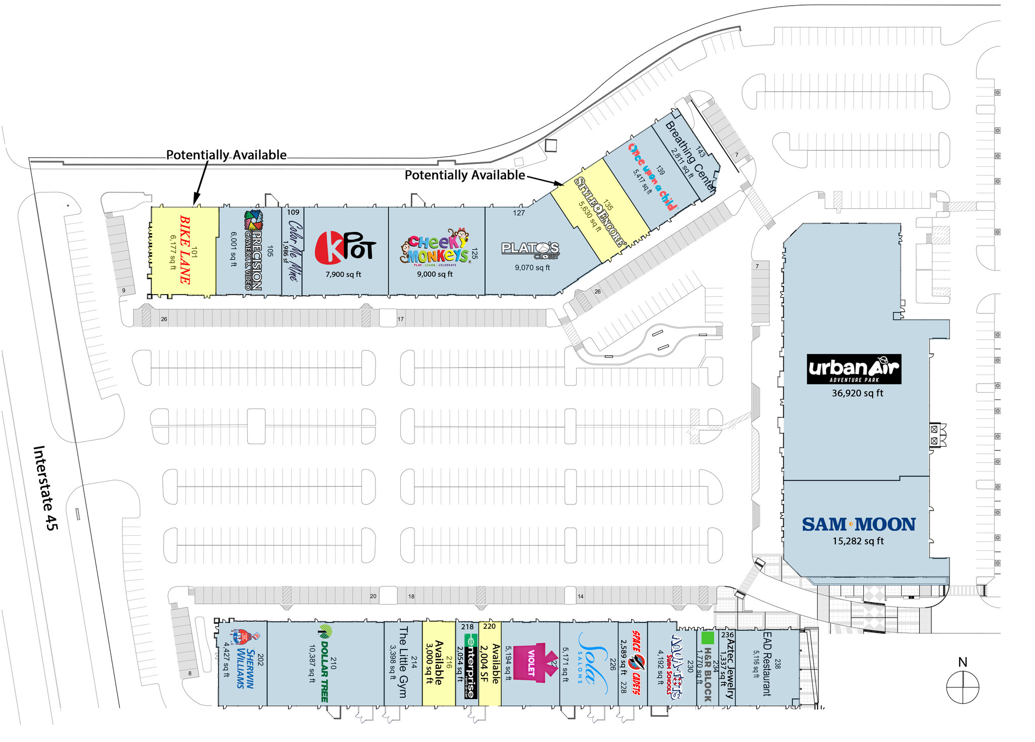 17937-17945 I-45 S, Shenandoah, TX for lease Site Plan- Image 1 of 1