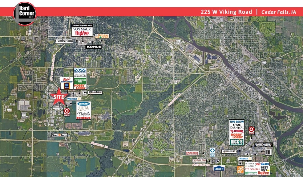 225 Viking Rd, Cedar Falls, IA for sale - Aerial - Image 3 of 4