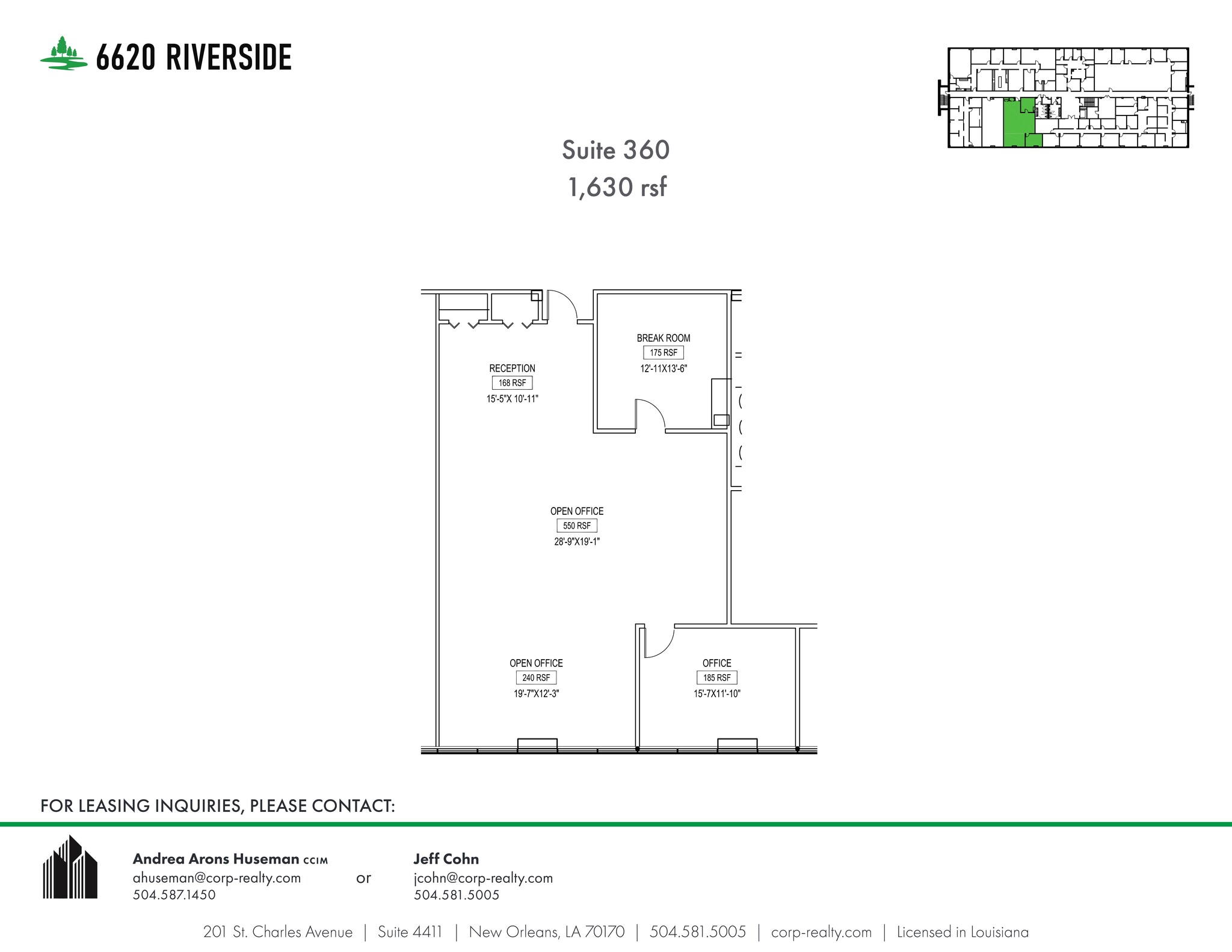 6660 Riverside Dr, Metairie, LA for lease Site Plan- Image 1 of 1