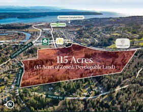 2337 Quinsam Rd, Campbell River, BC - aerial  map view