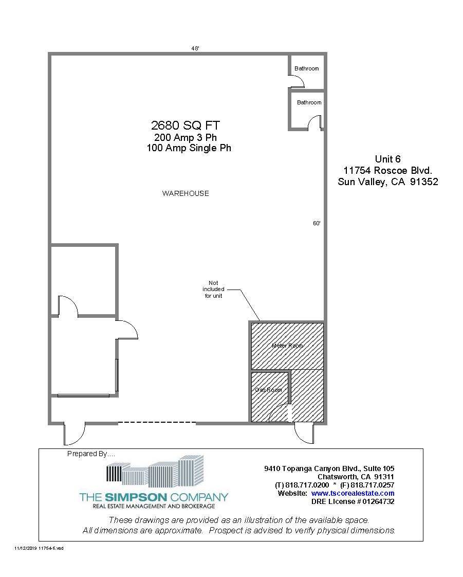 11750-11754 Roscoe Blvd, Sun Valley, CA for lease Floor Plan- Image 1 of 1