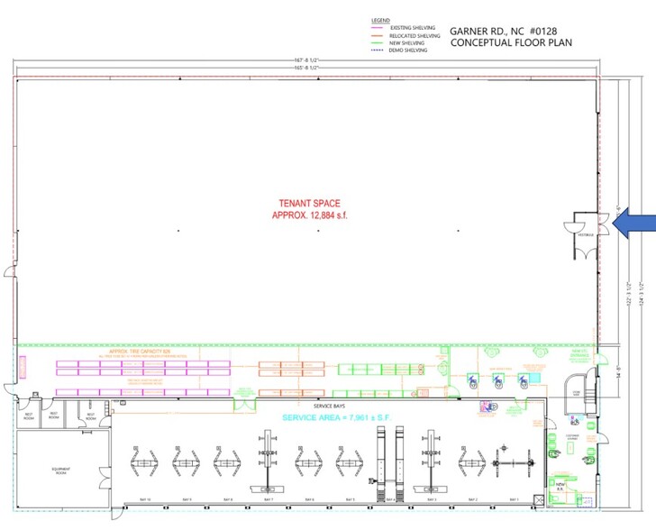 1490 US Highway 70 W, Garner, NC for lease - Floor Plan - Image 3 of 3