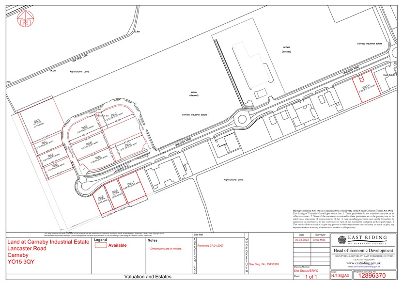 Lancaster Rd, Bridlington for sale - Site Plan - Image 3 of 3