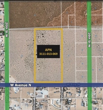 West Avenue N, Palmdale, CA - AERIAL  map view