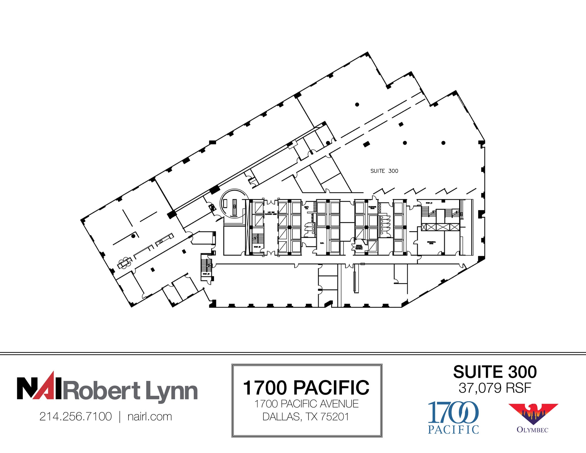 1700 Pacific Ave, Dallas, TX for lease Floor Plan- Image 1 of 1