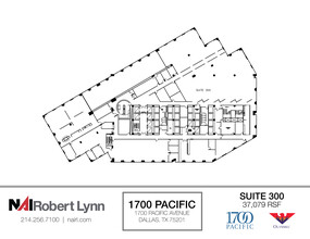 1700 Pacific Ave, Dallas, TX for lease Floor Plan- Image 1 of 1