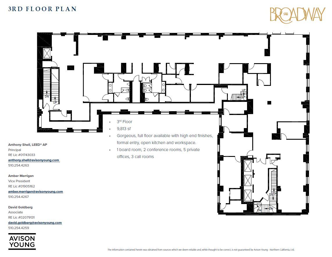 1212 Broadway, Oakland, CA for lease Floor Plan- Image 1 of 2