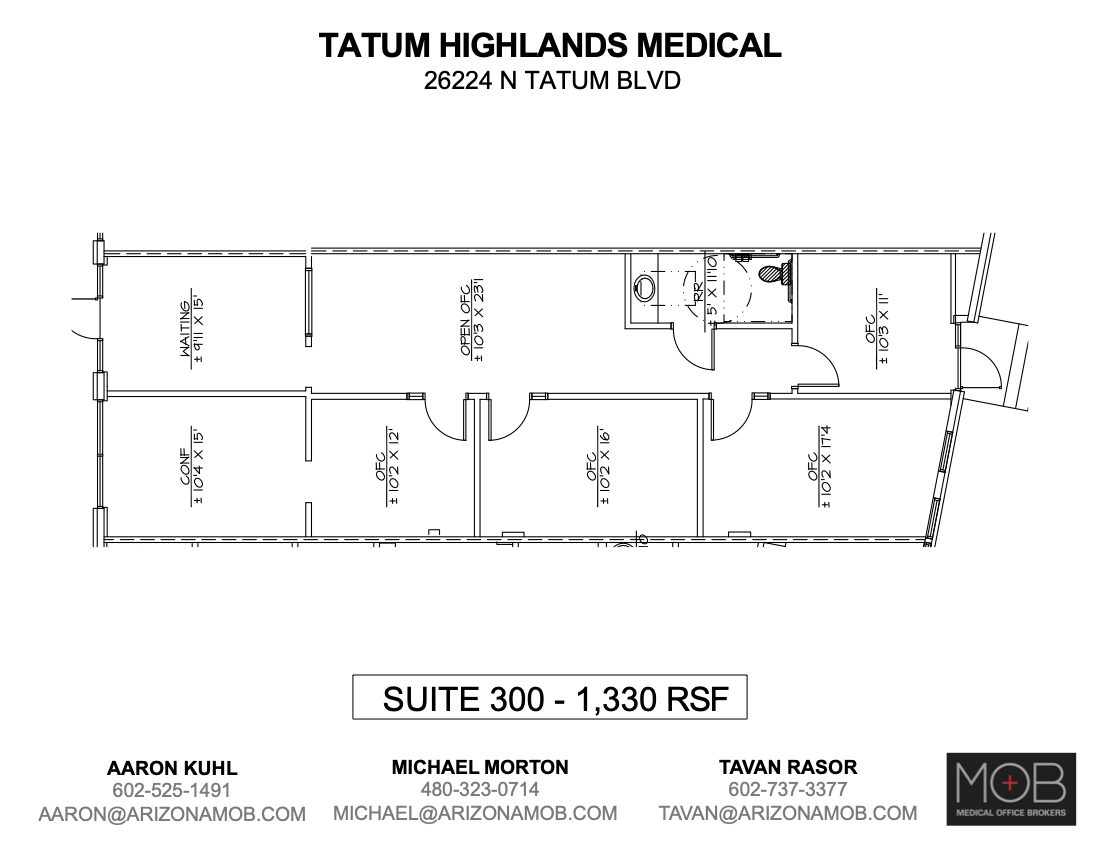 26224 N Tatum Blvd, Phoenix, AZ for lease Floor Plan- Image 1 of 1