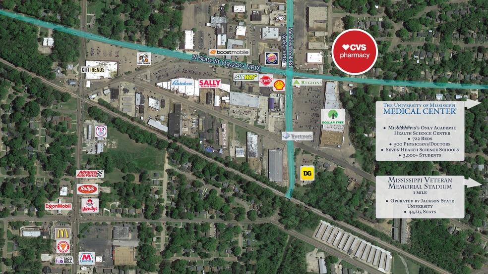 305 Meadowbrook Rd, Jackson, MS 39206 Retail for Sale