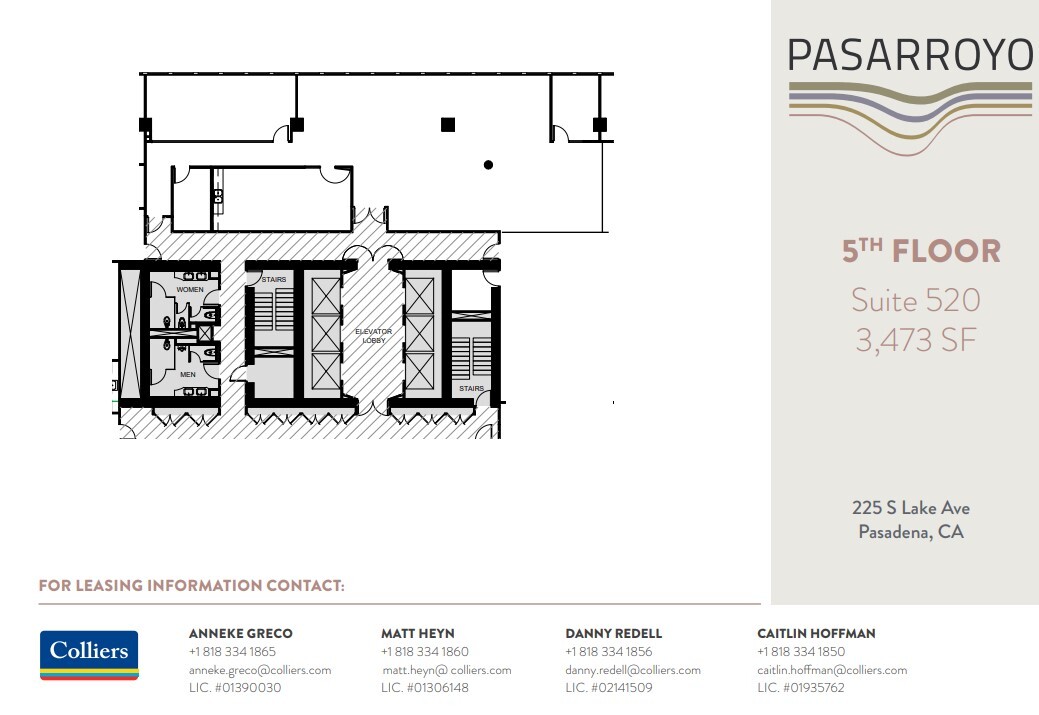 225 S Lake Ave, Pasadena, CA for lease Floor Plan- Image 1 of 1