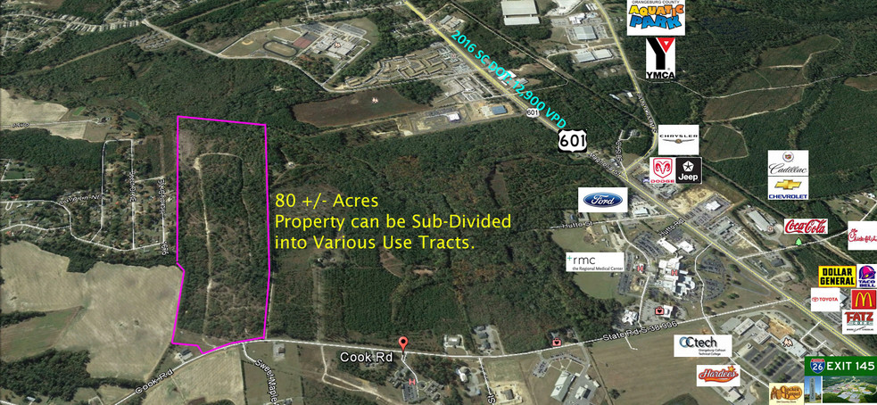 Highway 601 & Cook Rd Rd, Orangeburg, SC for sale - Other - Image 1 of 1