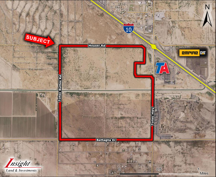 TOLTEC Rd, Eloy, AZ for sale - Aerial - Image 1 of 3