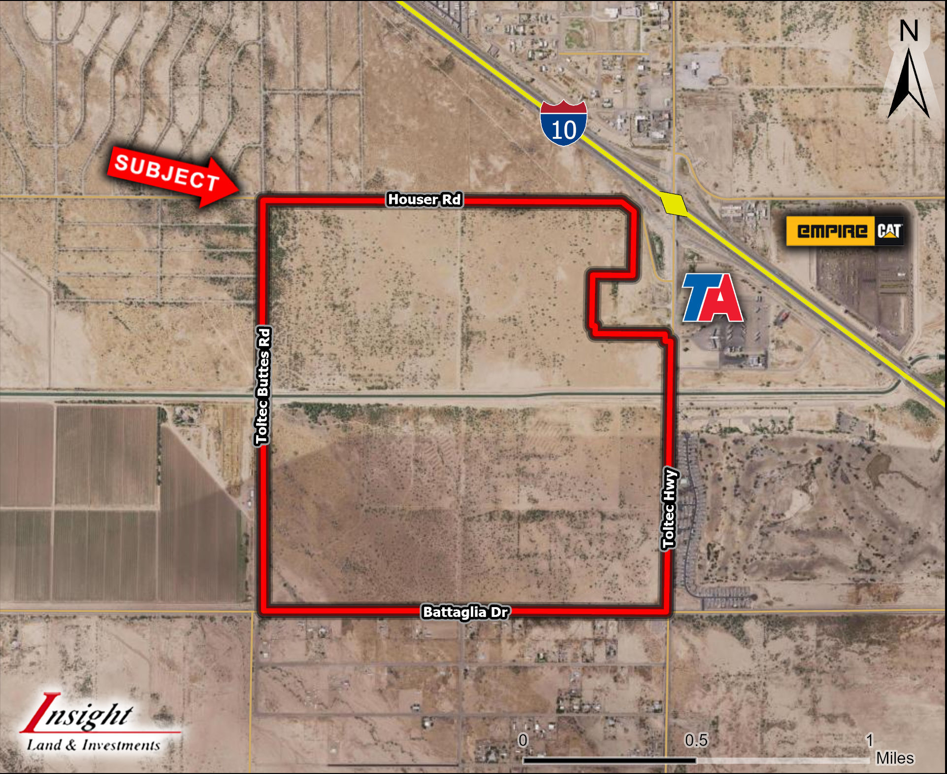 TOLTEC Rd, Eloy, AZ for sale Aerial- Image 1 of 4