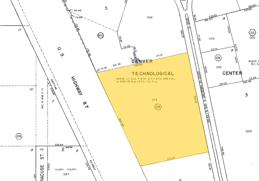 5445 DTC Pky, Greenwood Village, CO for lease - Plat Map - Image 1 of 1