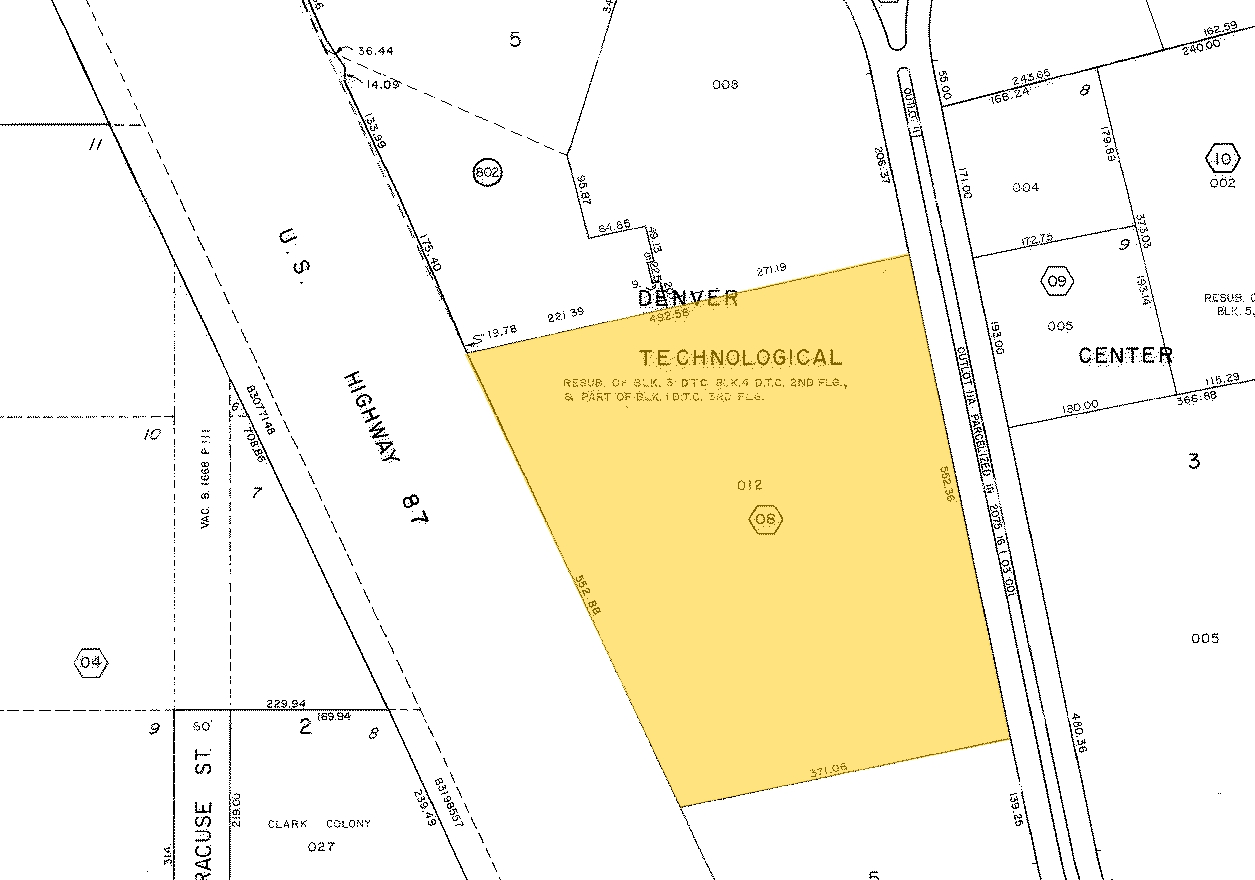 5445 DTC Pky, Greenwood Village, CO for lease Plat Map- Image 1 of 2