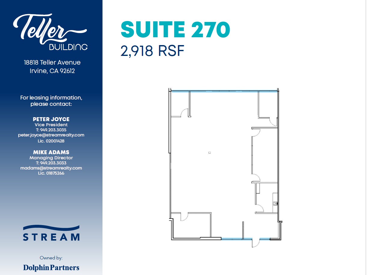 18818 Teller Ave, Irvine, CA for lease Floor Plan- Image 1 of 1