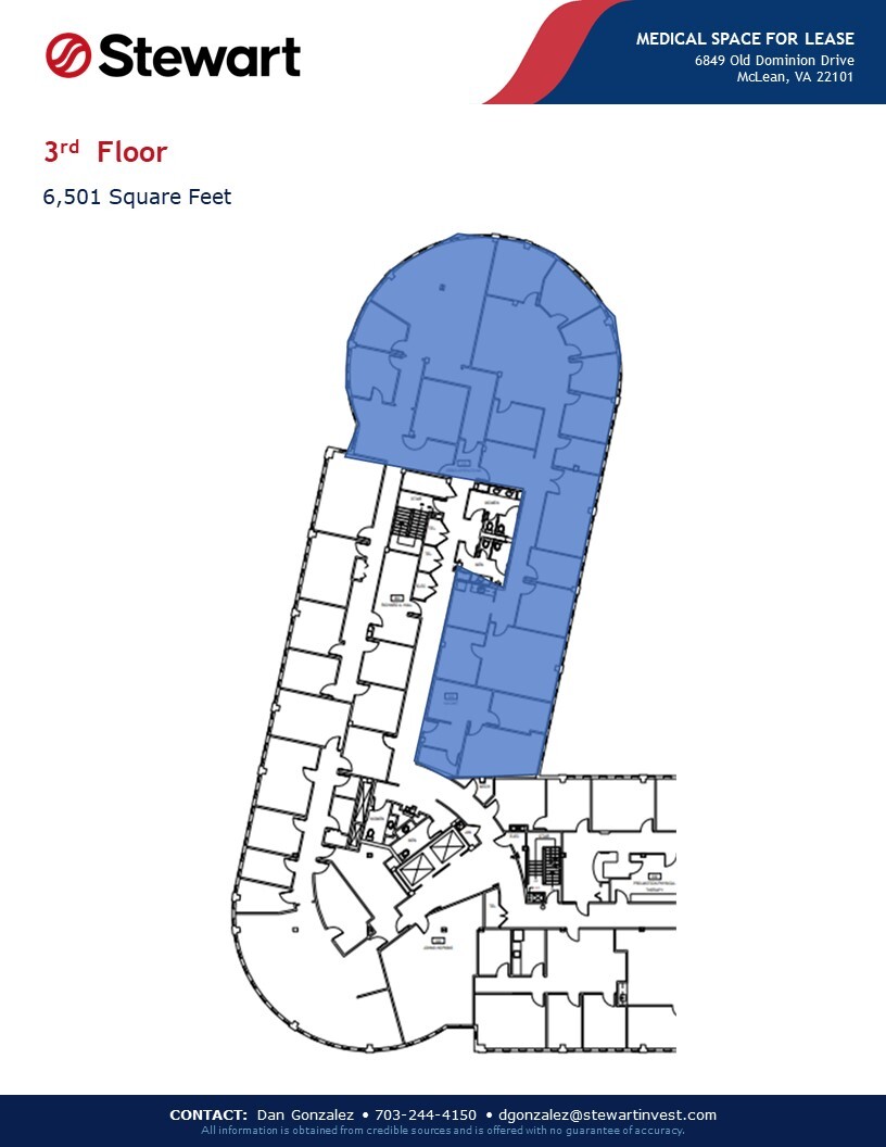 6849 Old Dominion Dr, McLean, VA for lease Floor Plan- Image 1 of 2