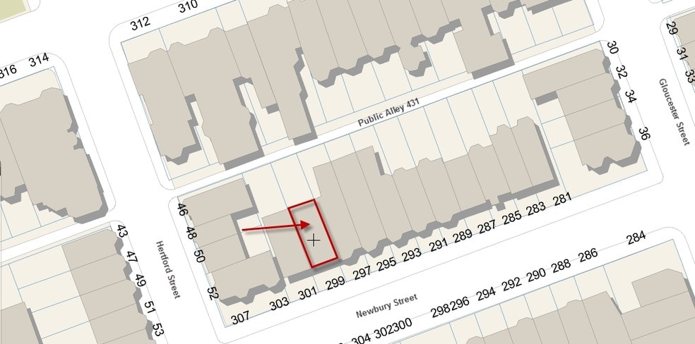 299 Newbury St, Boston, MA for lease - Plat Map - Image 2 of 14