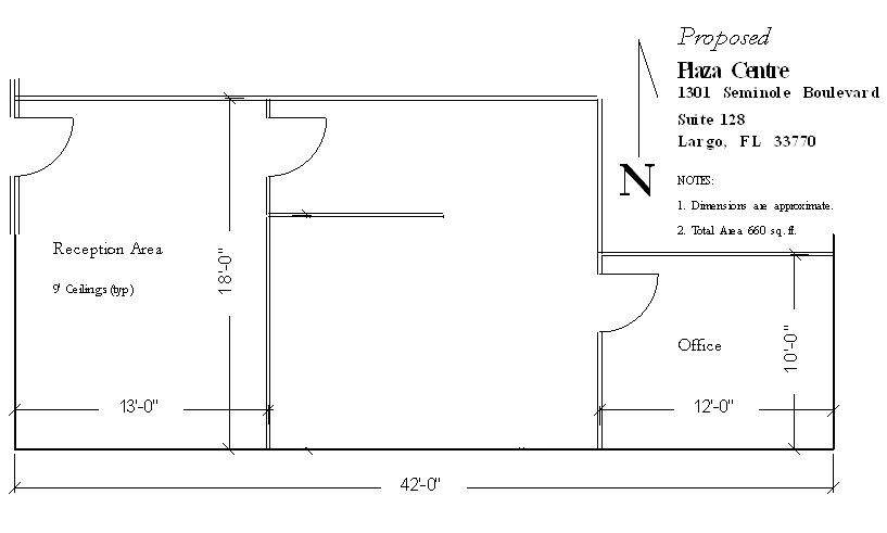 1301 Seminole Blvd, Largo, FL for lease Floor Plan- Image 1 of 3