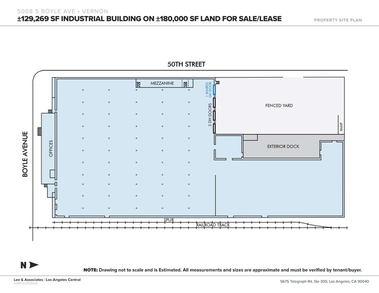 5008 S Boyle Ave, Vernon, CA for lease - Site Plan - Image 1 of 6