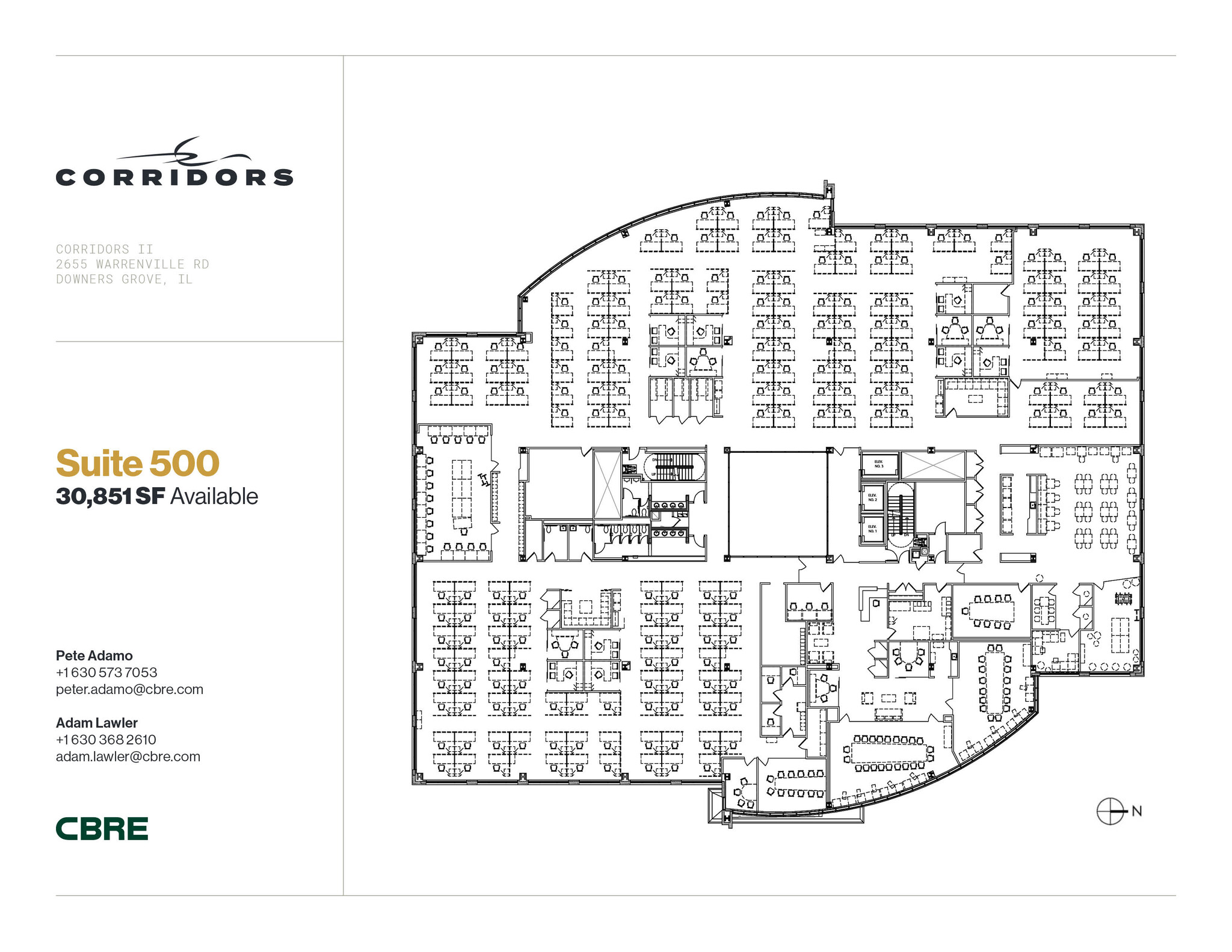 2651 Warrenville Rd, Downers Grove, IL for lease Floor Plan- Image 1 of 2