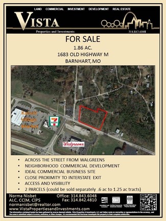 More details for 1683 Old Hwy M, Barnhart, MO - Land for Sale