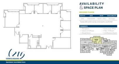 6215 Ferris Sq, San Diego, CA for lease Floor Plan- Image 2 of 2