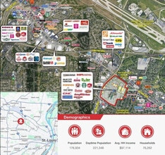 The Crossings at Northwest Rd, Saint Ann, MO - AERIAL  map view