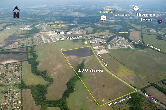 FM 1417 & Groner Rd, Sherman, TX for sale - Building Photo - Image 1 of 1