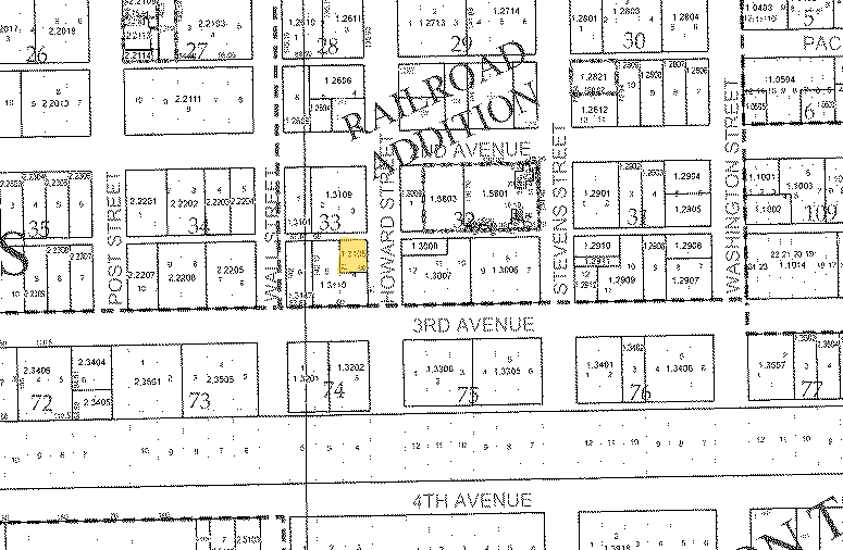 218-224 S Howard St, Spokane, WA for lease - Plat Map - Image 3 of 4