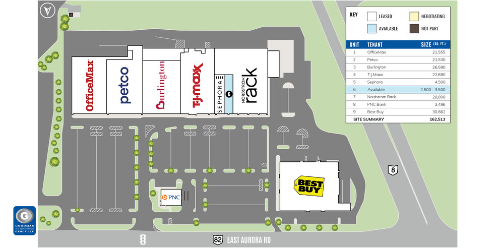 496-524 E Aurora Rd, Macedonia, OH for lease - Site Plan - Image 3 of 7