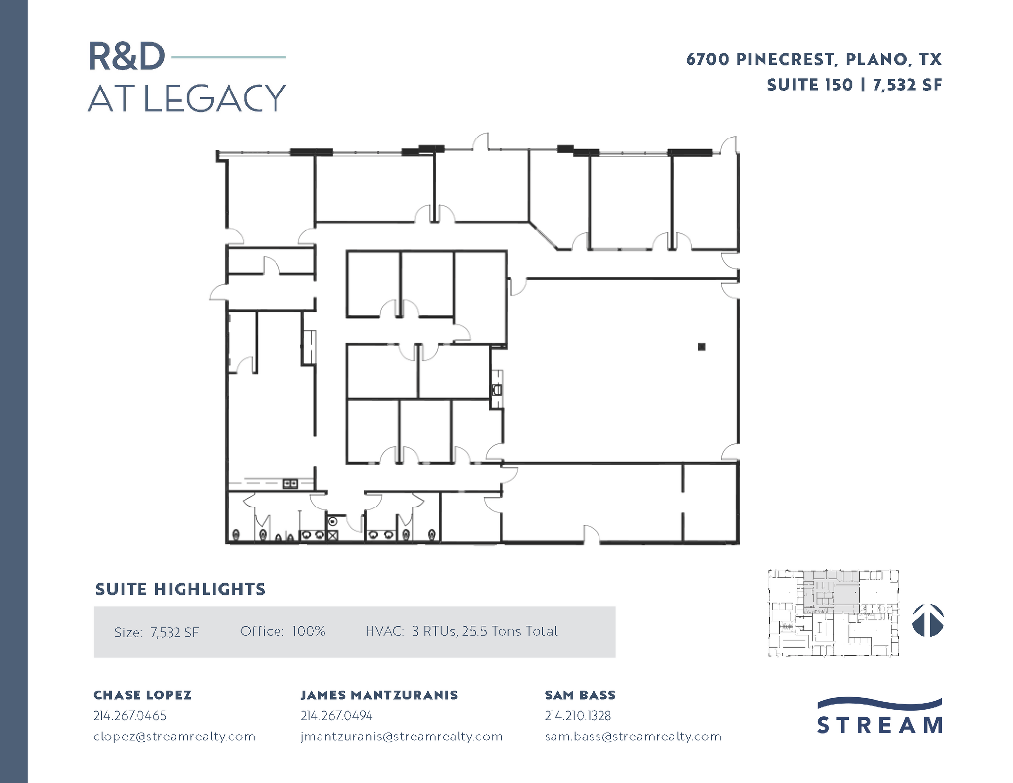 6400 Pinecrest Dr, Plano, TX for lease Floor Plan- Image 1 of 2