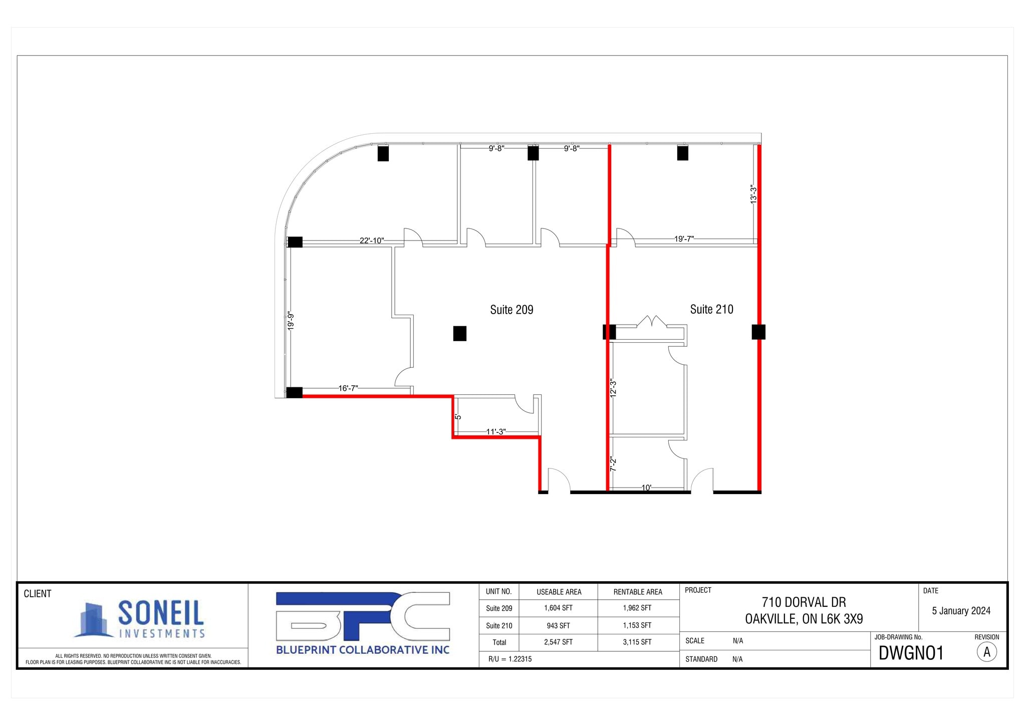 700 Dorval Dr, Oakville, ON for lease Site Plan- Image 1 of 19