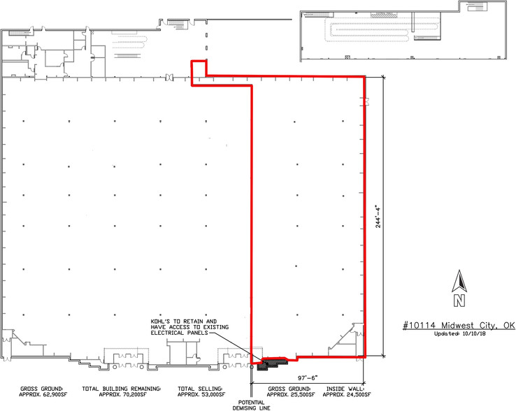 7401 SE 29th St, Midwest City, OK for lease - Floor Plan - Image 2 of 5