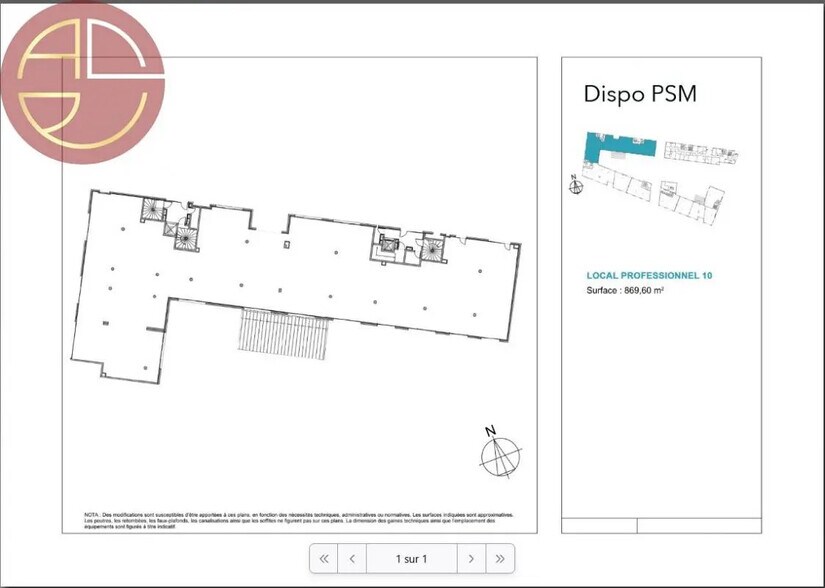 Retail in Toulouse for lease - Floor Plan - Image 2 of 4