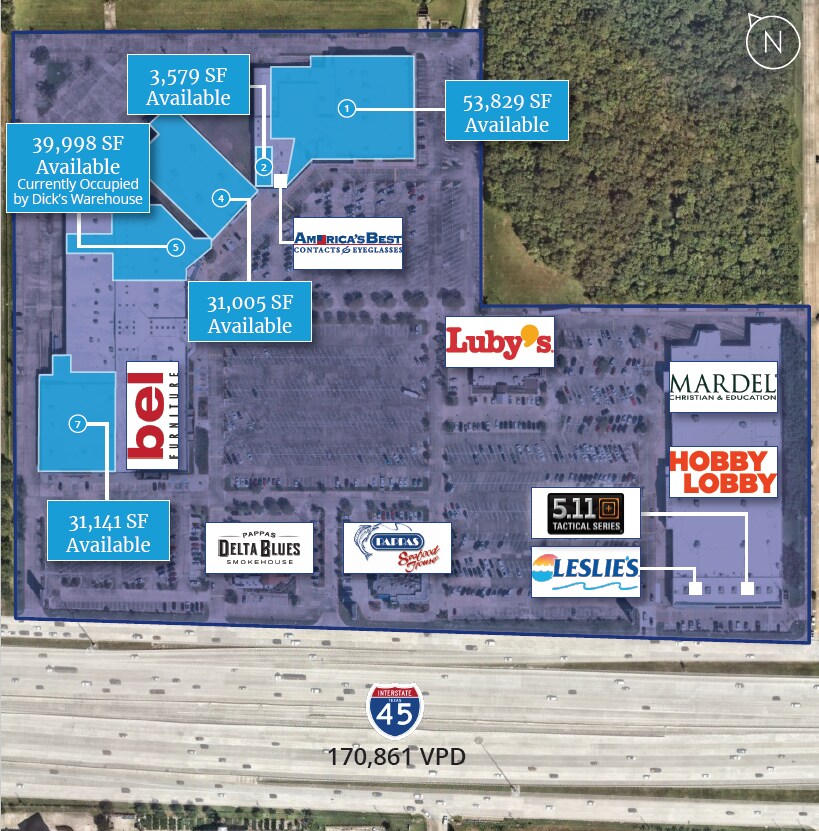 19801 Gulf Fwy, Webster, TX 77598 Center at Baybrook