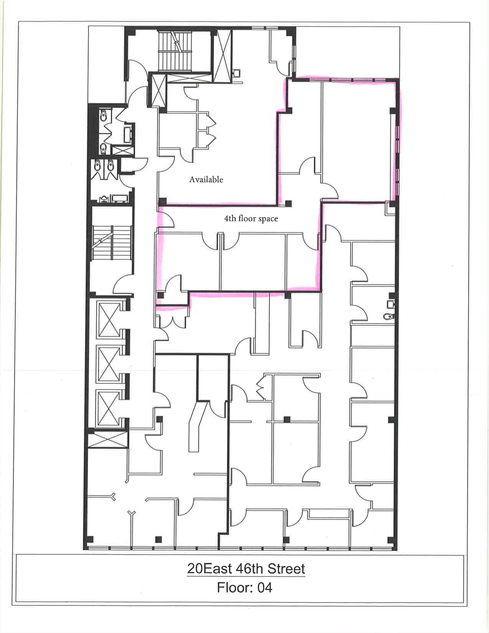 20 E 46th St, New York, NY for lease Site Plan- Image 1 of 4