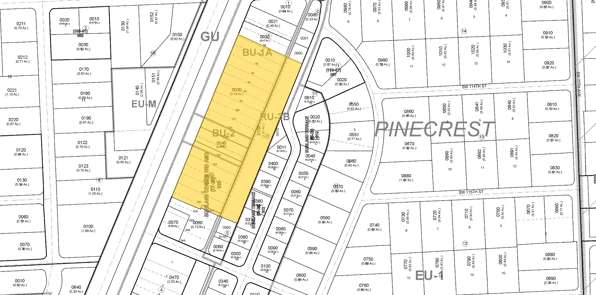 11293-11535 S Dixie Hwy, Miami, FL for sale Plat Map- Image 1 of 1