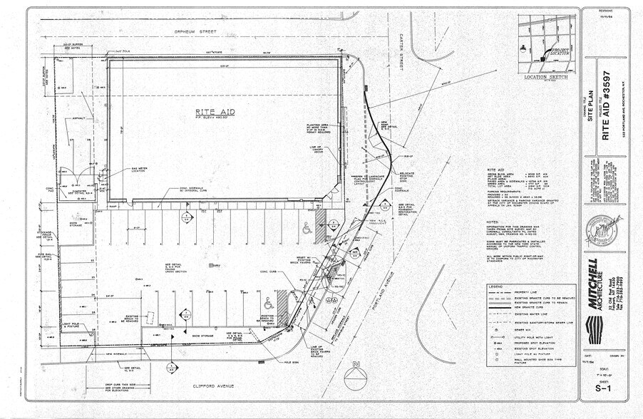 533-537 Portland Ave, Rochester, NY for sale - Site Plan - Image 1 of 1